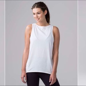 lululemon Back In Action Tank - White - Size 6